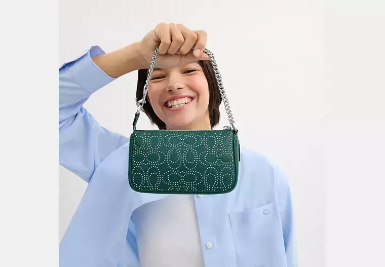 Nolita 19 With Signature Rivets, Emerald Green