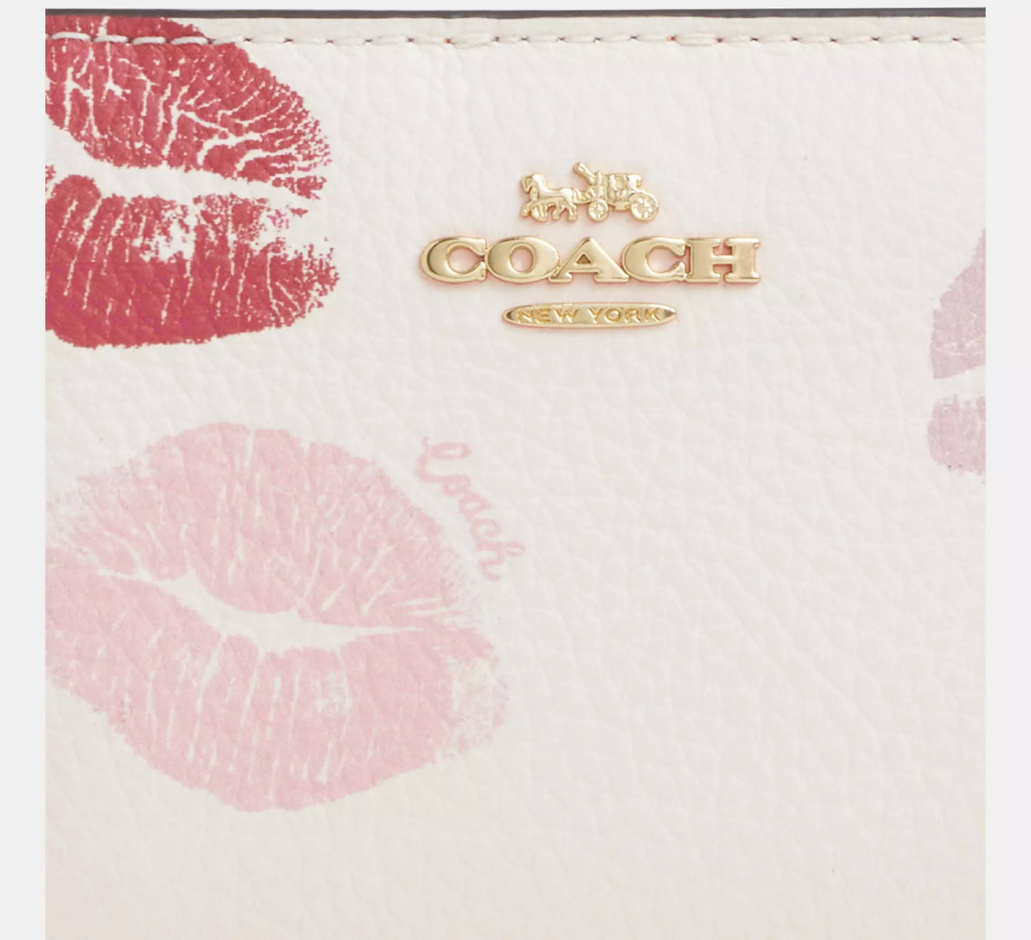 Coach Snap Wallet With Lips Print