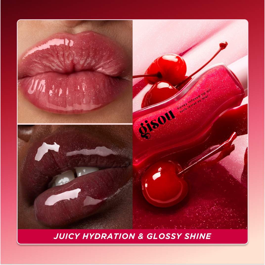 Gisou Honey Infused Hydrating Lip Oil - Cherrry On The Cake