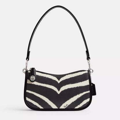 Coach Swinger Bag 20 With Zebra Print