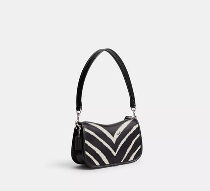 Coach Swinger Bag 20 With Zebra Print