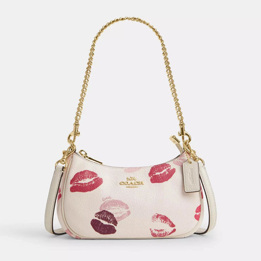 Coach Teri Mini Crossbody Bag With Lips Print