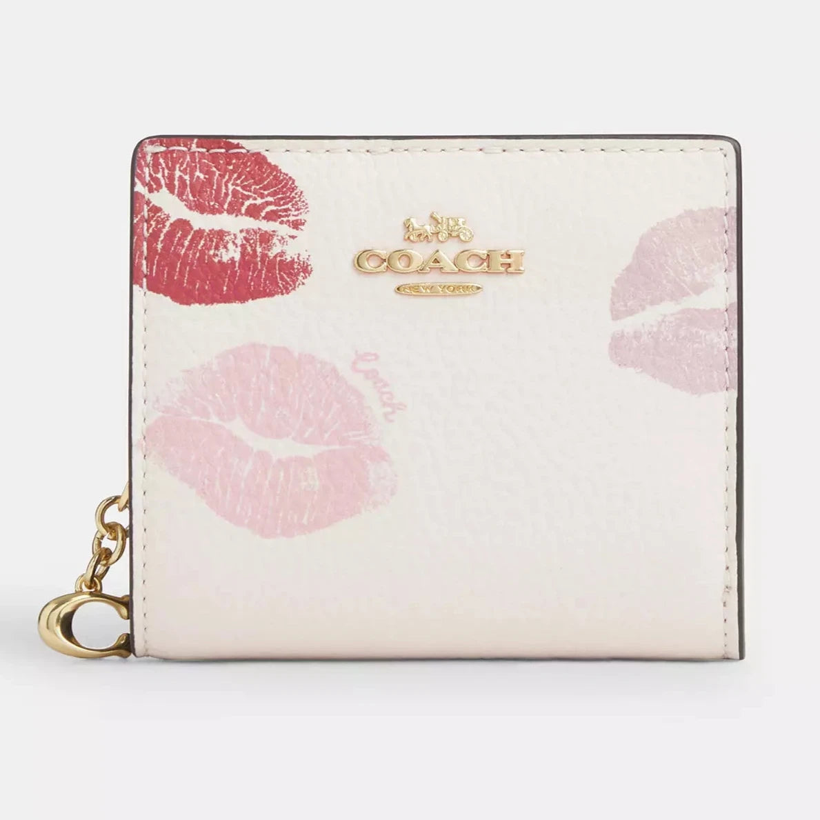 Coach Snap Wallet With Lips Print