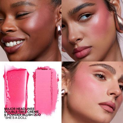 PATRICK TA Major Headlines Double-Take Crème & Powder Blush Duo - She's a Doll