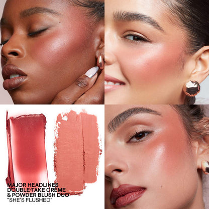 PATRICK TA Major Headlines Double-Take Crème & Powder Blush Duo - She's Flushed