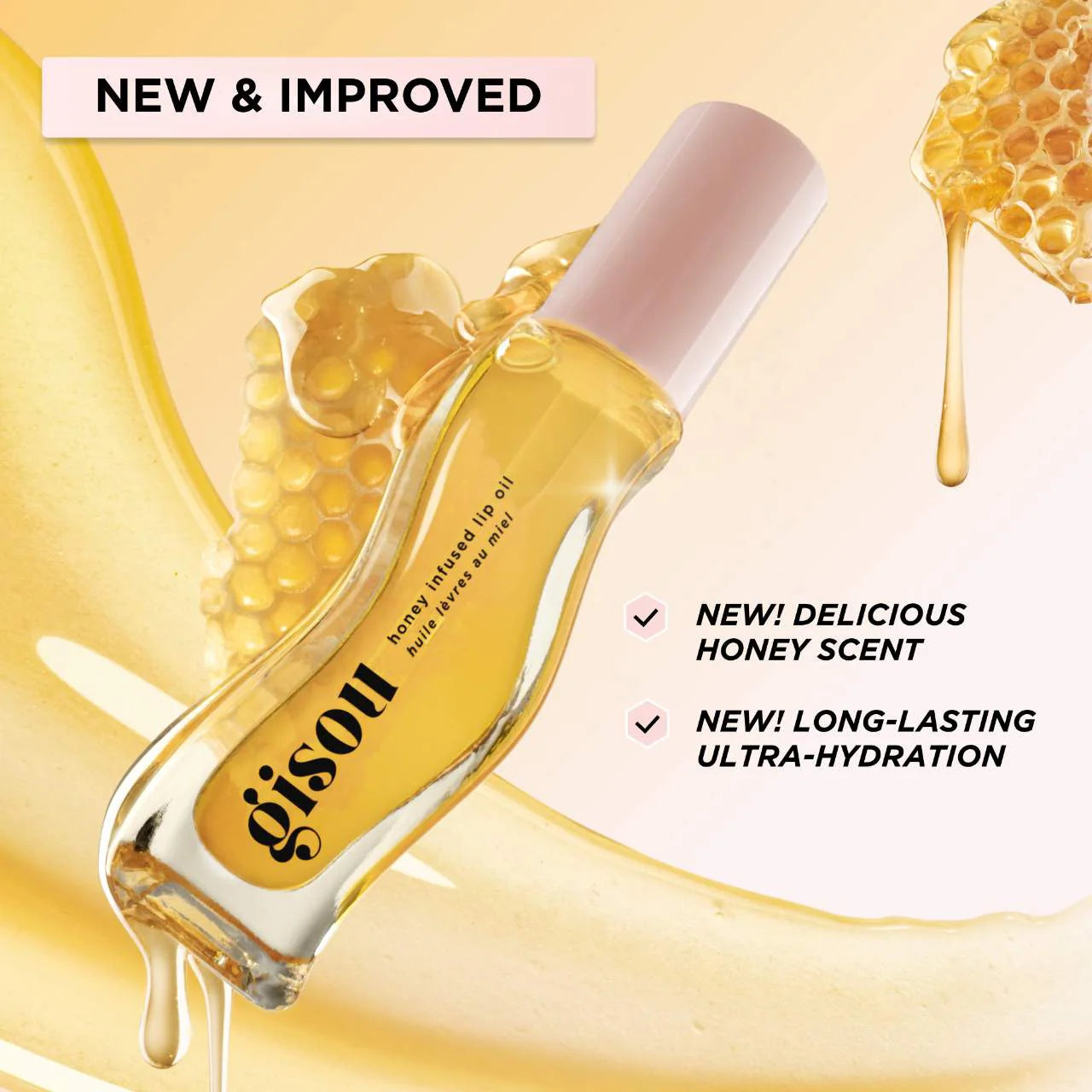 Gisou Honey Infused Hydrating Lip Oil - Honey Gold