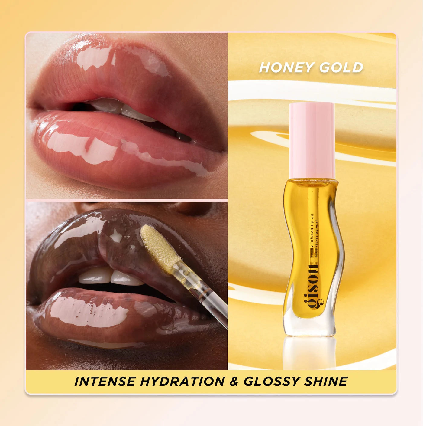 Gisou Honey Infused Hydrating Lip Oil - Honey Gold