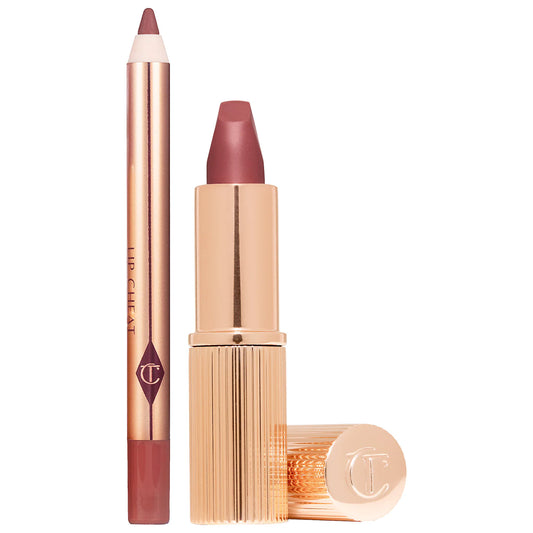 Charlotte Tilbury Mini Pillow Talk Lipstick & Liner Set - Warm Berry Pink