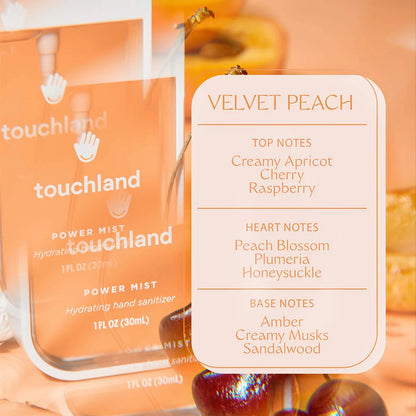 Touchland Power Mist Hydrating Hand Sanitizer - Velvet Peach