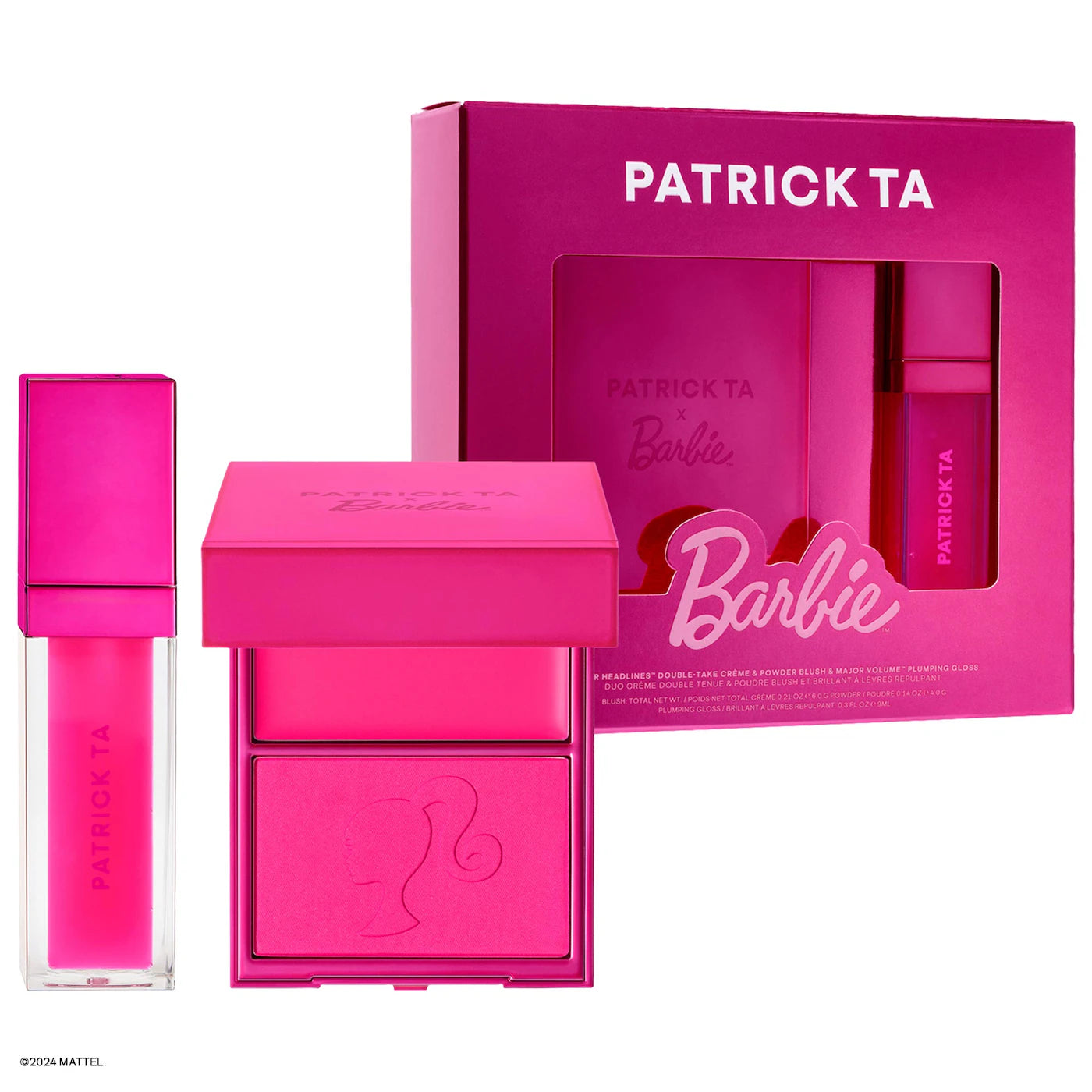 PATRICK TA Patrick Ta x Barbie Blush Duo and Lip Plumper Set