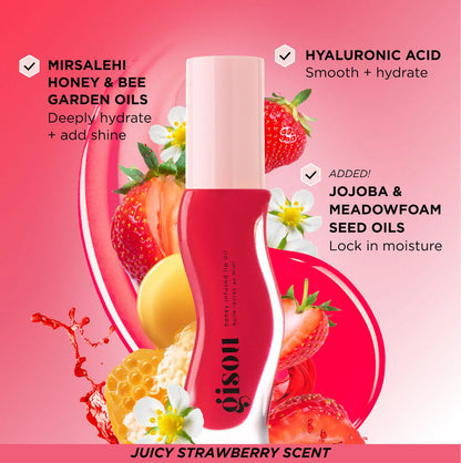 Gisou Honey Infused Hydrating Lip Oil - Strawberry Sorbet