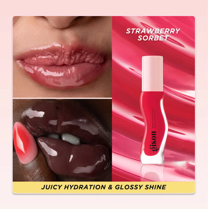 Gisou Honey Infused Hydrating Lip Oil - Strawberry Sorbet